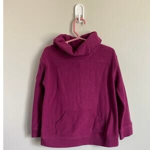 Maroon Old Navy Fleece Cowl Neck Pocket Sweater